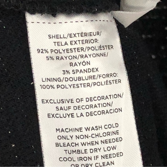 NWT Loft Plus 16 tweed fit and flare dress black white size zipper 0941 - Picture 10 of 14